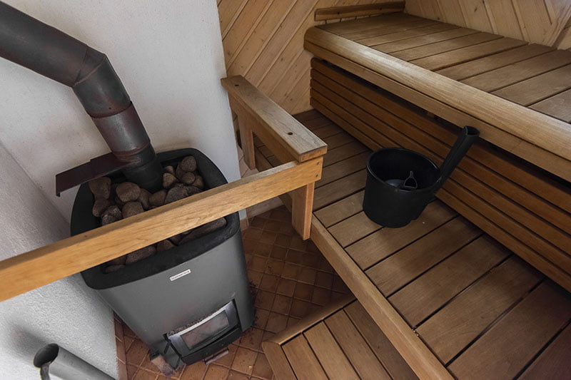Strömma Cottages sauna inside the house