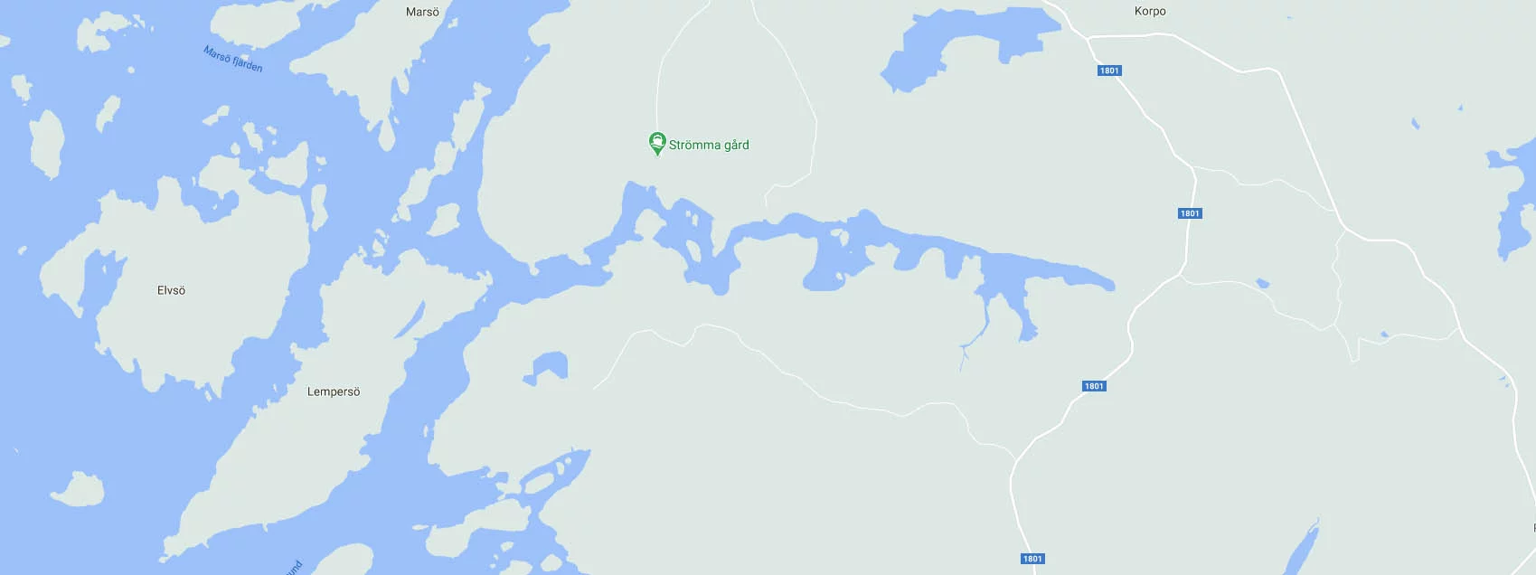 Strömma Gård båthamn långviken korpo